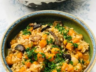 Roar Squash and Mushroom Risotto