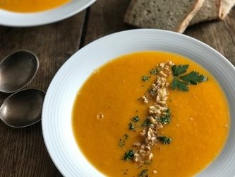 Roar Squash and Roasted Red Pepper Soup