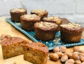 Roar Squash Hazelnut Apple Buckwheat Muffins